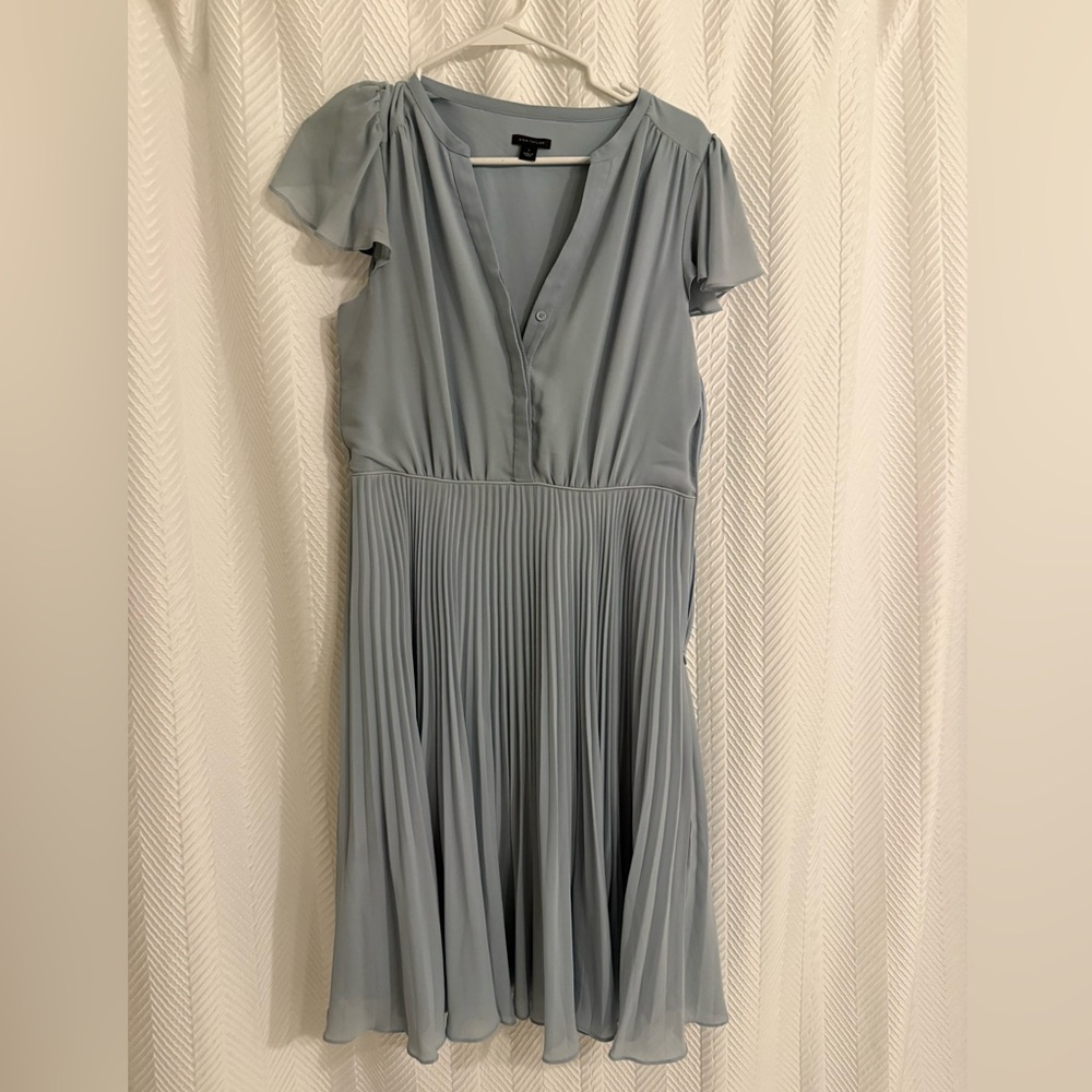 Ann Taylor Pleated Midi Dress